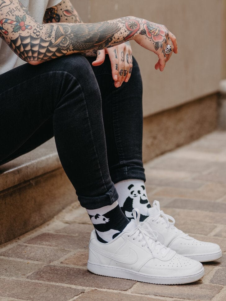 Le Bar a Chaussettes - Chaussettes Pandas Noirs & Blancs