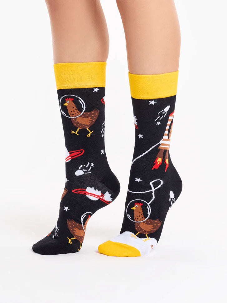 Chaussettes Poule astronaute