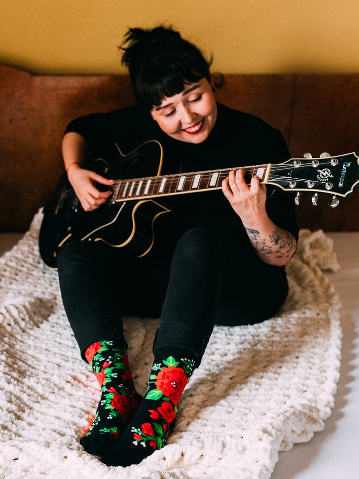 Le Bar a Chaussettes - Chaussettes Roses Rouges