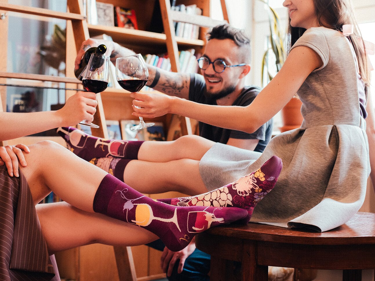 Chaussettes Vin rouge