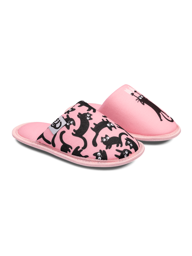 Le Bar a Chaussettes - Pantoufles Enfants Chats Roses