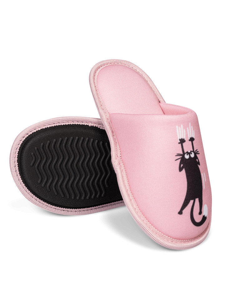 Le Bar a Chaussettes - Pantoufles Enfants Chats Roses