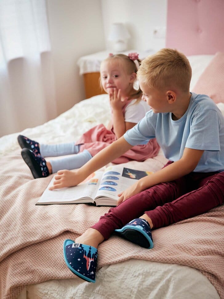 Pantoufles Enfants Planètes