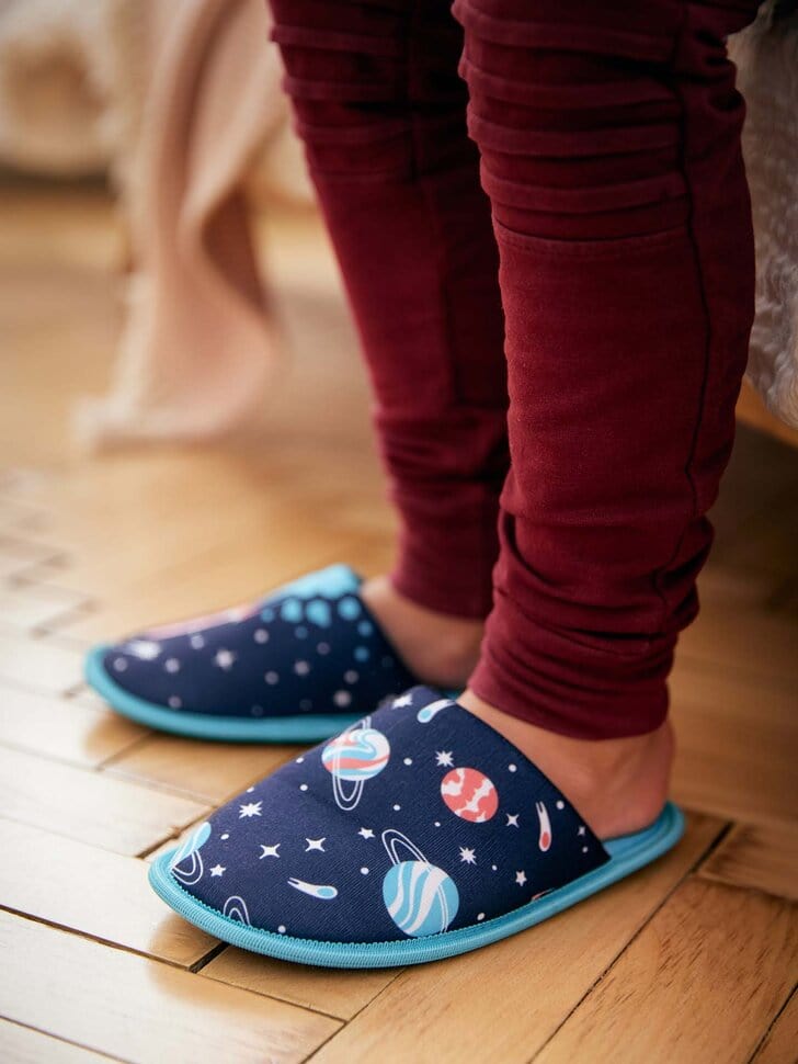 Pantoufles Enfants Planètes