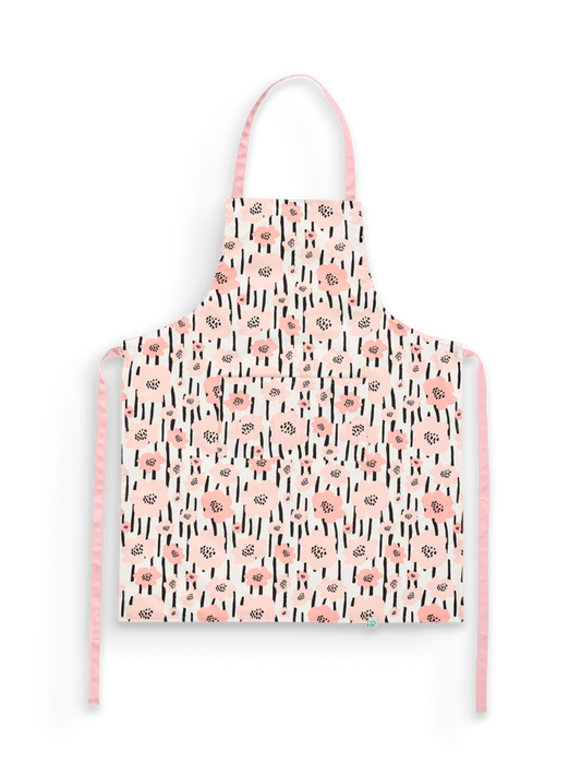 Tablier de cuisine Fleurs roses