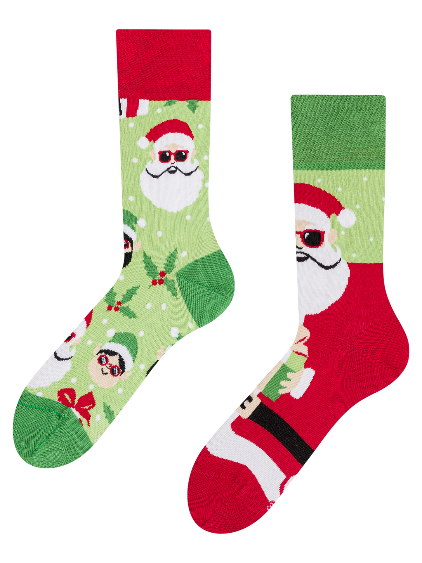 Chaussettes Père Noël et elfes