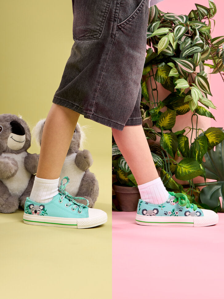Chaussures en toile enfants Koala heureux