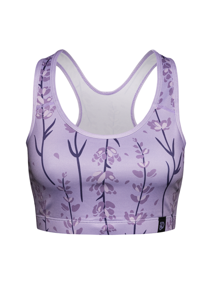 Gym Top Lavender Flowers