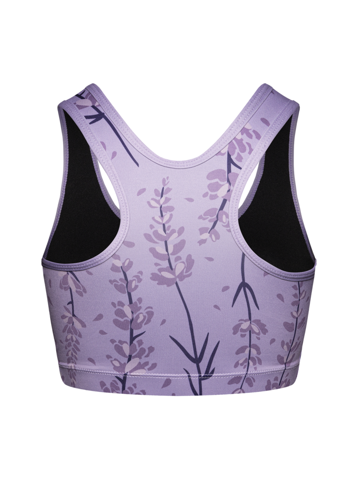 Gym Top Lavender Flowers