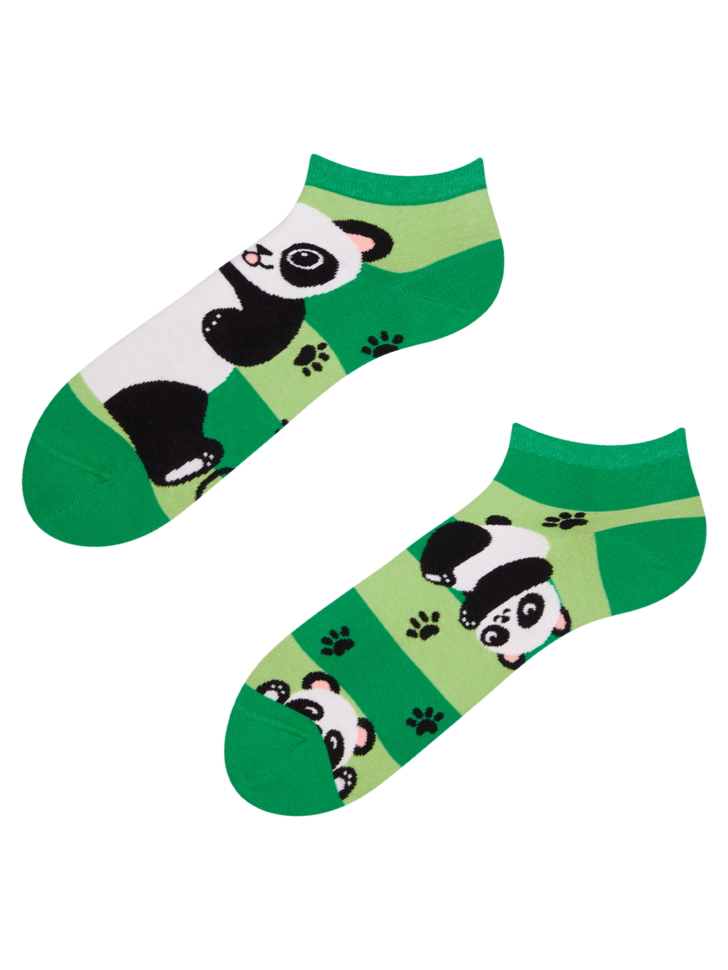Socquettes Panda et rayures