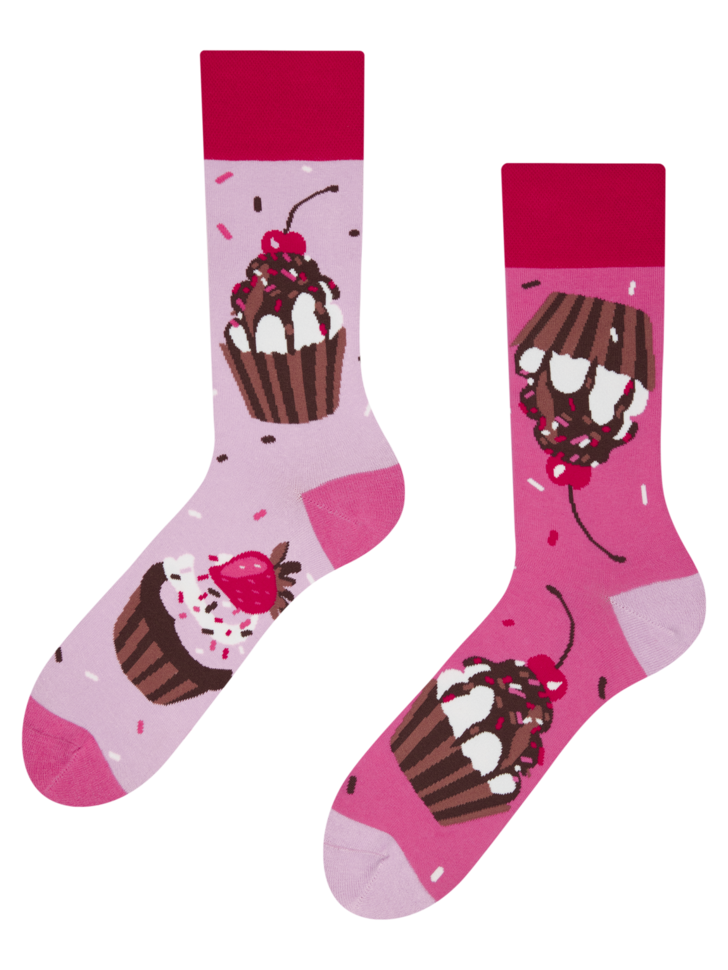 Chaussettes Muffins rose